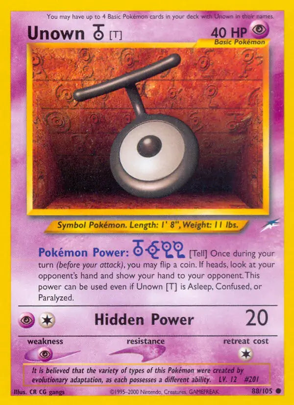 Pokémon Neo Destiny Non-Holo Singles