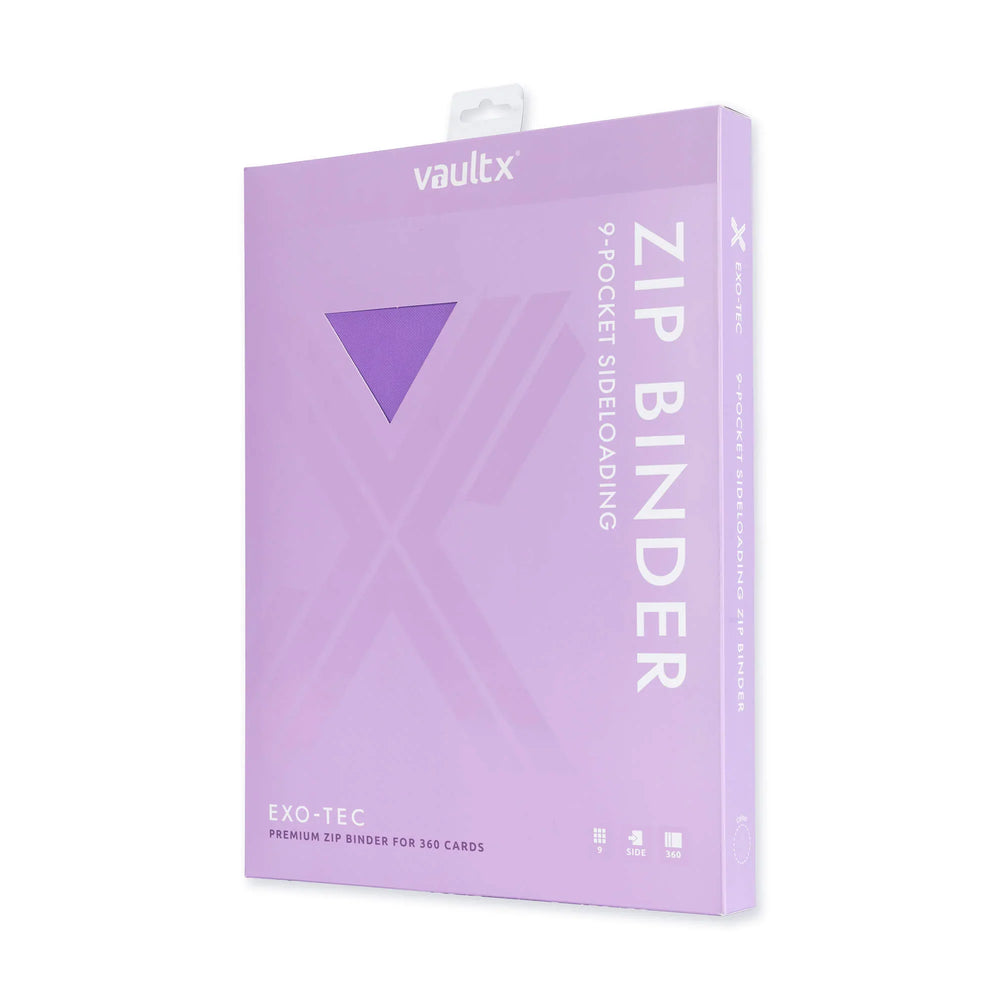 Vault X - 9-Pocket Exo-Tec® - Zip Binder - Just Purple - My Store