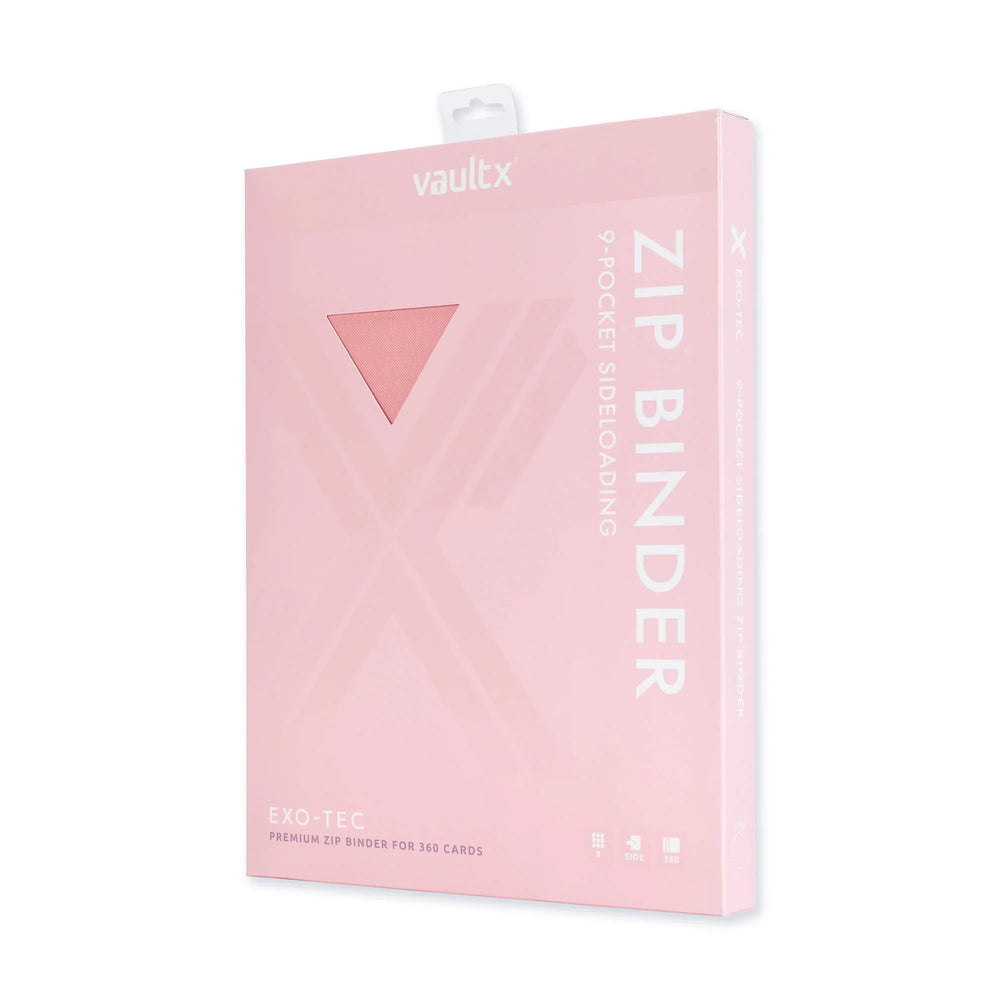 Vault X - 9-Pocket Exo-Tec® - Zip Binder - Just Pink - My Store