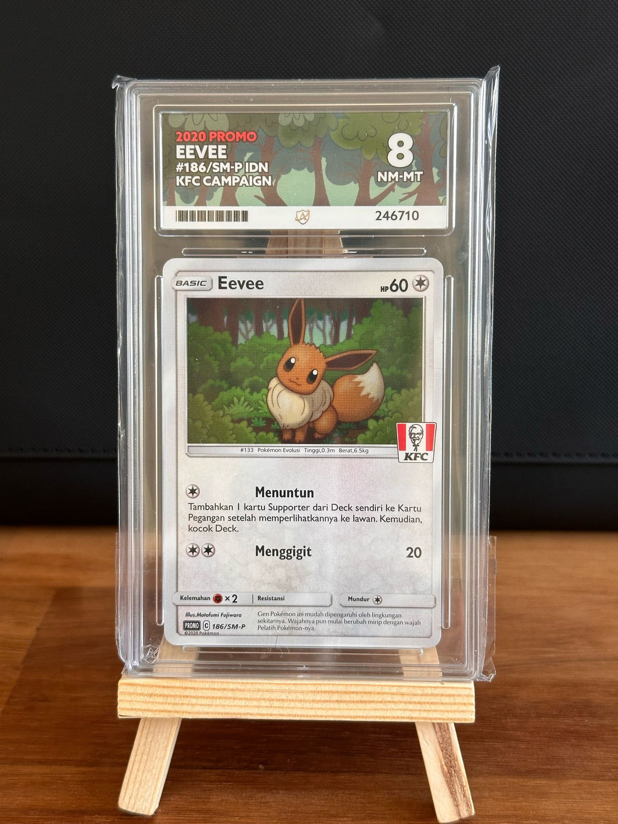 Eevee #186 ACE GEM MINT 8 KFC Promo (Indonesian) - Infinity TCG