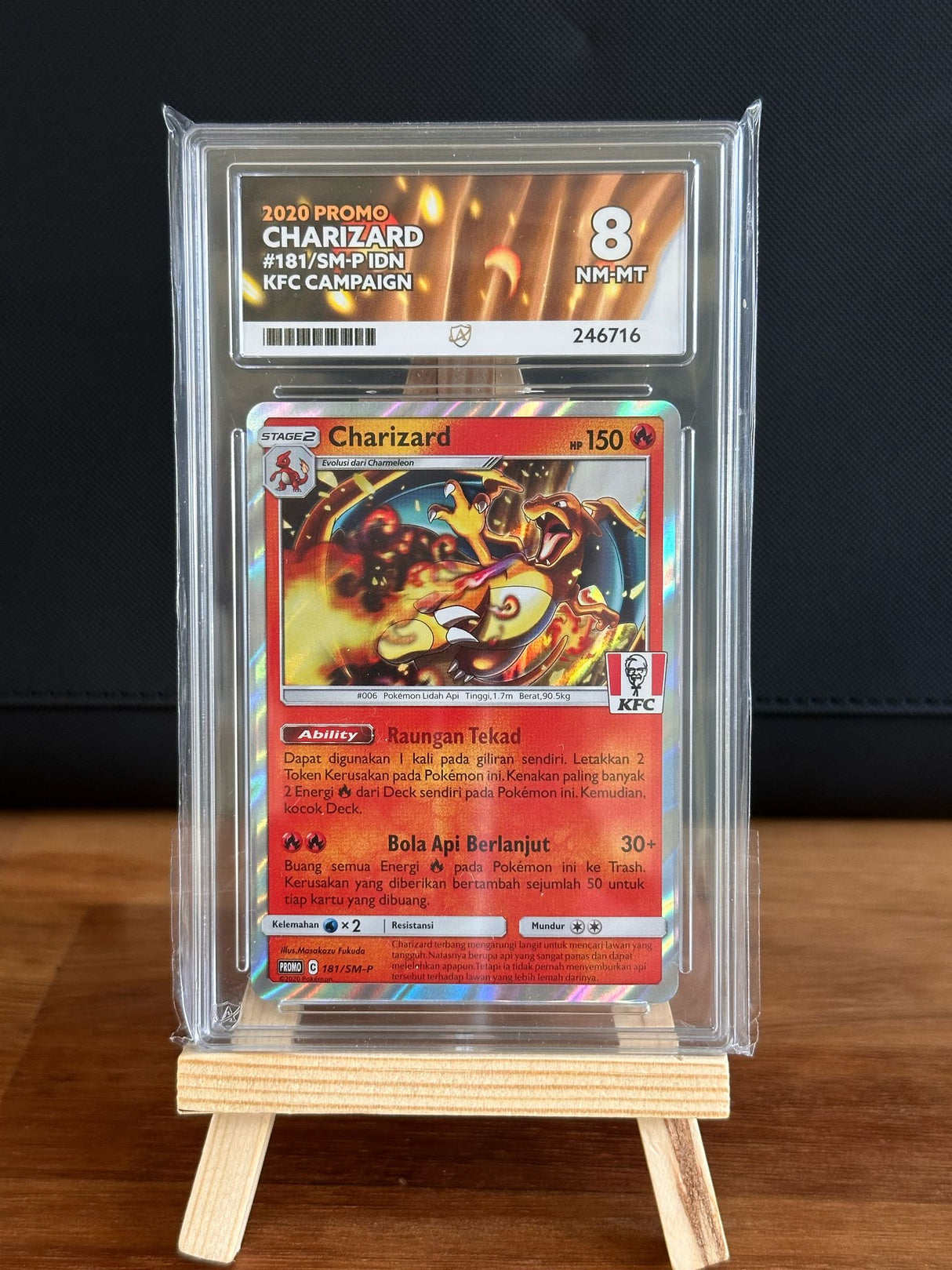 Charizard #181 ACE GEM MINT 8 KFC Promo (Indonesian) - Infinity TCG
