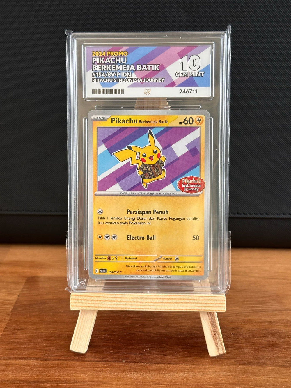 Pikachu Berkemeja Batik #154 ACE GEM MINT 10 Promo (Indonesian) - Infinity TCG