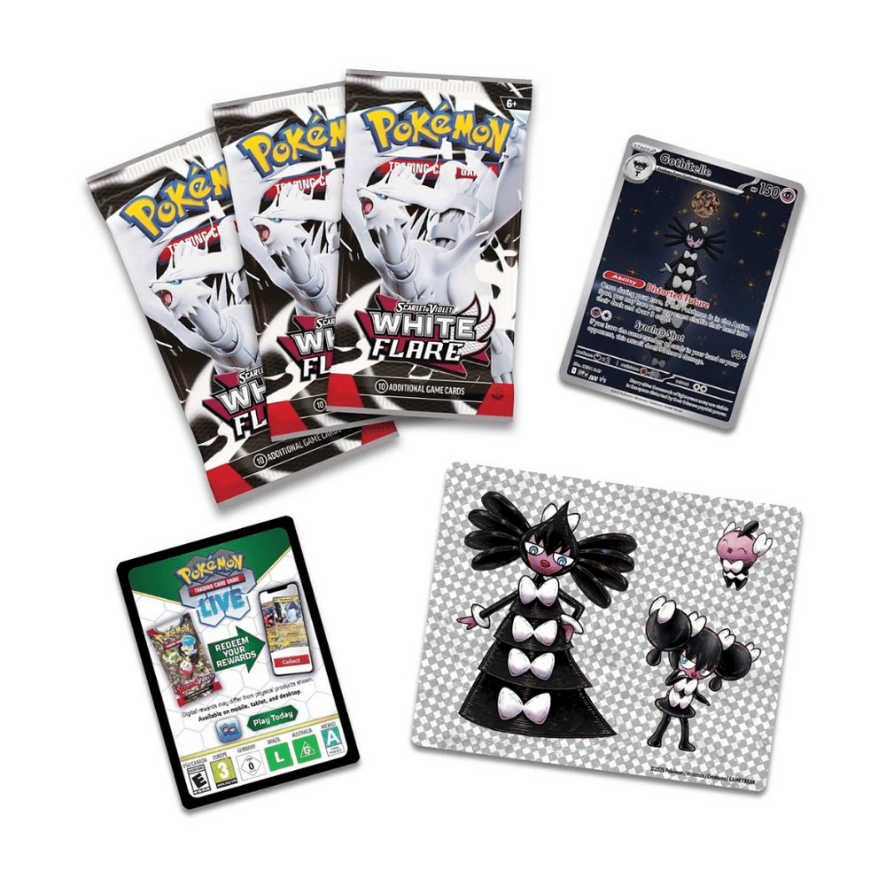 Pokémon Scarlet & Violet-White Flare Tech Sticker Collection