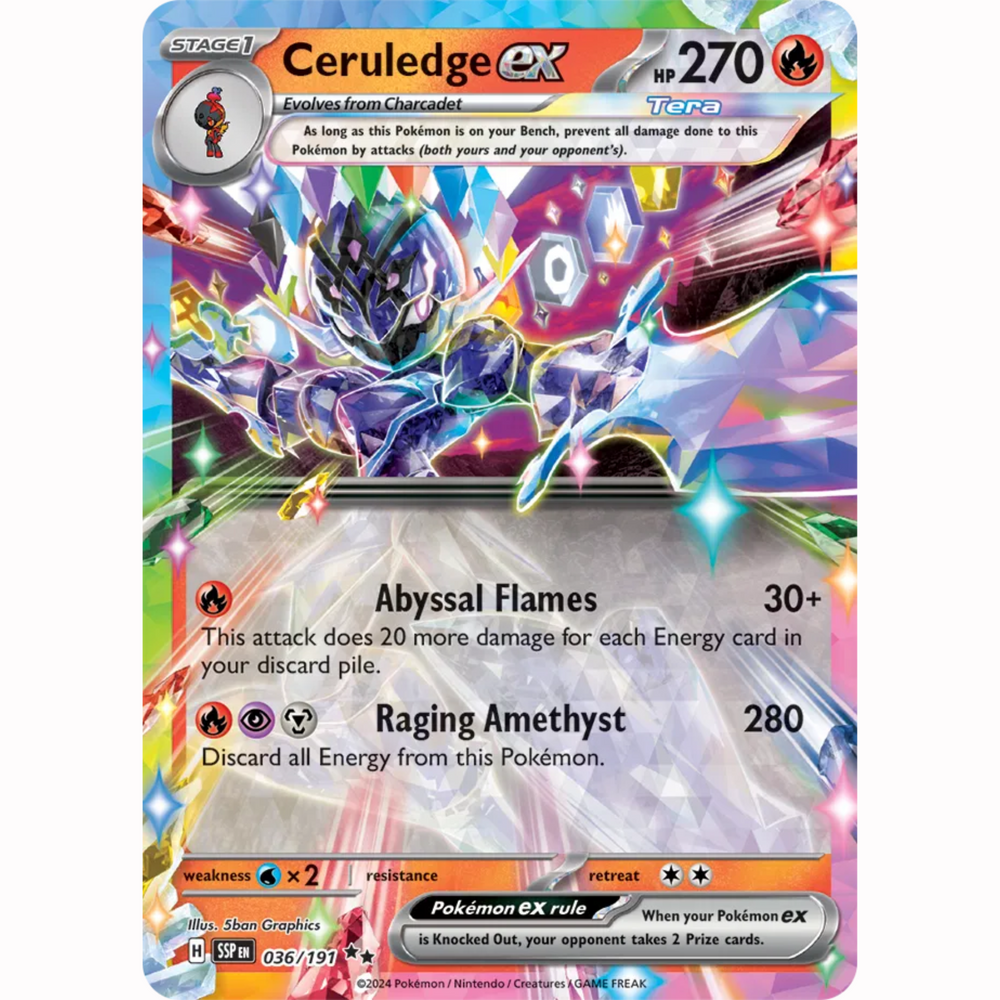Pokémon - Scarlet & Violet - Surging Sparks - Trainer, EX & EX Full Art Singles