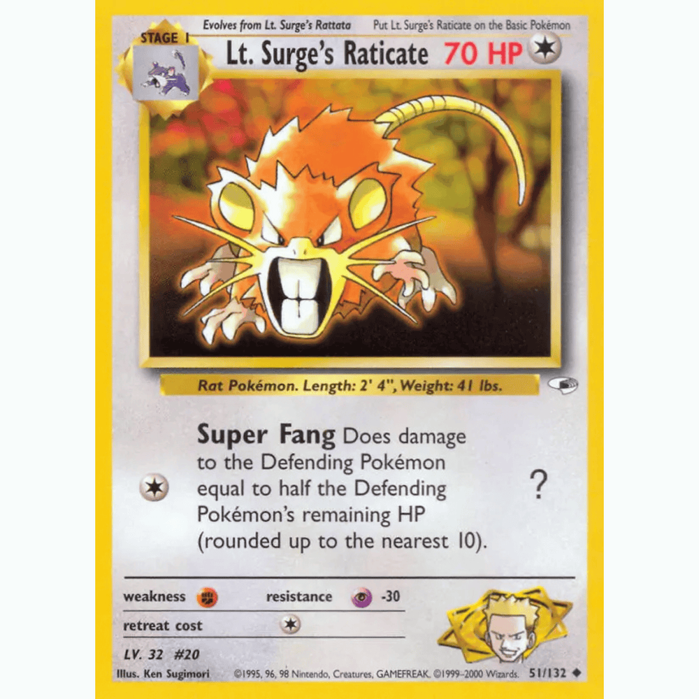 Pokémon - Gym Heroes - Non-Holo Singles