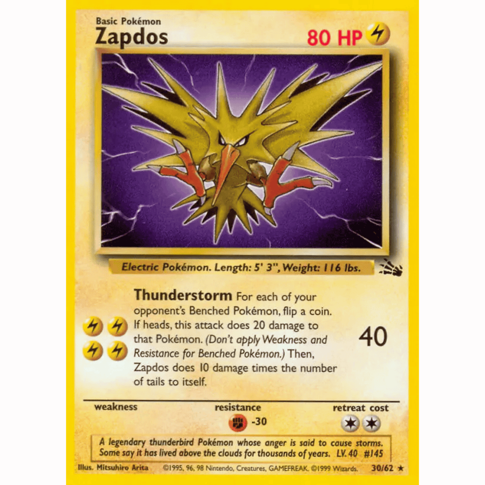 Pokémon - Fossil Non-Holo - Singles