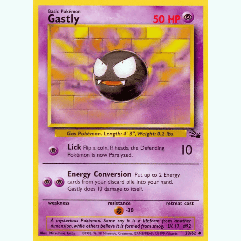 Pokémon - Fossil Non-Holo - Singles