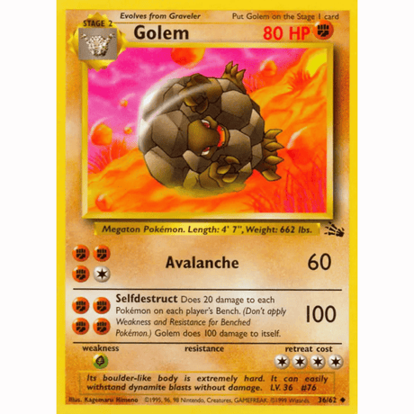 Pokémon - Fossil Non-Holo - Singles