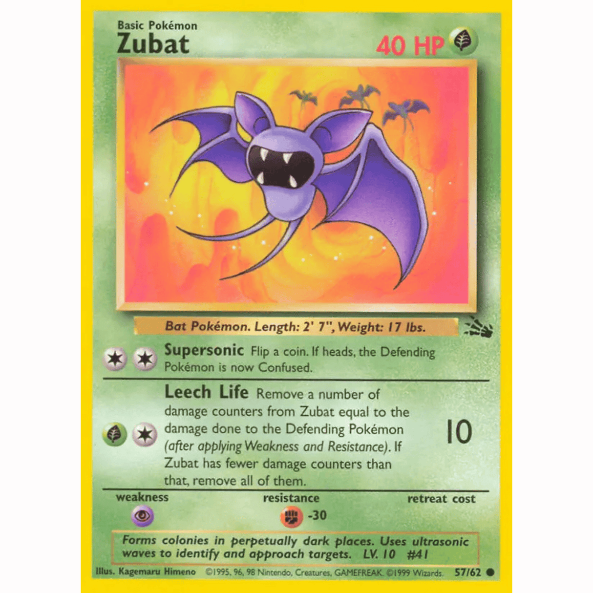 Pokémon - Fossil Non-Holo - Singles