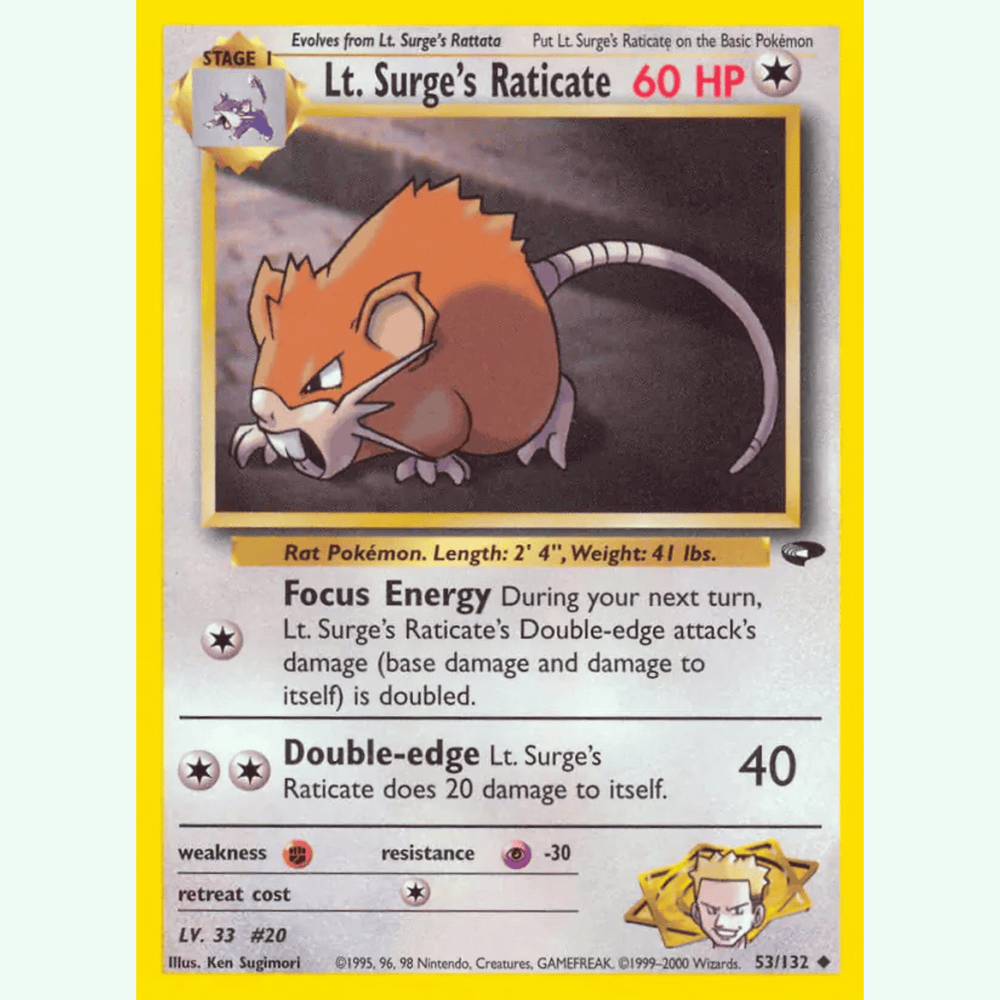 Pokémon - Gym Challenge - Non-Holo Common/Uncommon Singles