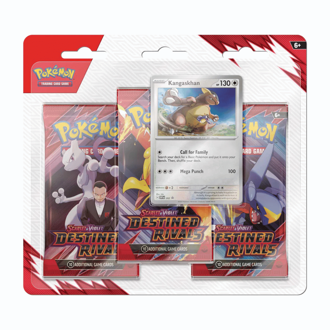 Pokémon - Scarlet & Violet - Destined Rivals - Kangaskhan 3-Pack Blister - Infinity TCG