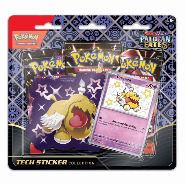 Pokémon - Scarlet & Violet - Paldean Fates - Greavard Tech Sticker Collection - Infinity TCG