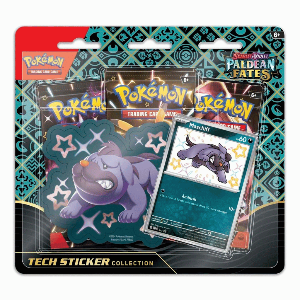 Pokémon - Scarlet & Violet - Paldean Fates - Maschiff Tech Sticker Collection - Infinity TCG