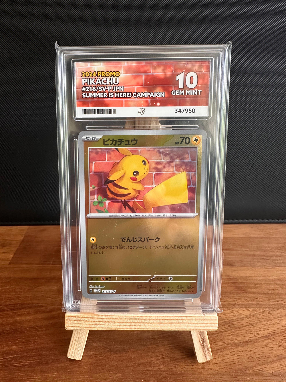 Pikachu Promo #216 ACE GEM MINT 10