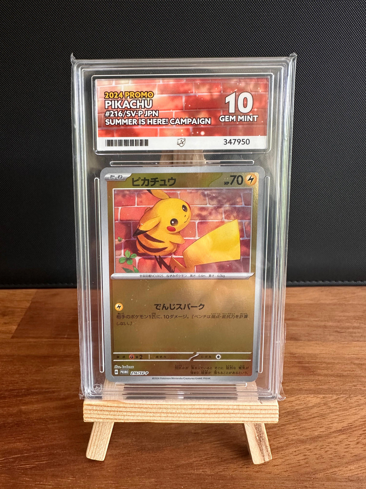 Pikachu Promo #216 ACE GEM MINT 10
