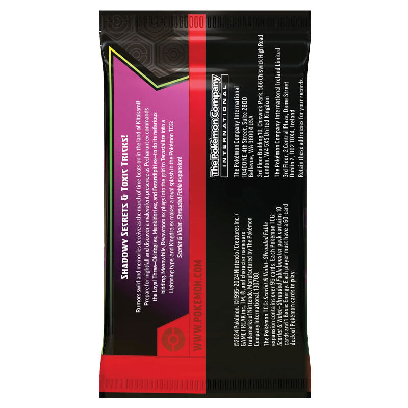 Pokemon - Scarlet & Violet - Shrouded Fable - Booster Pack - My Store