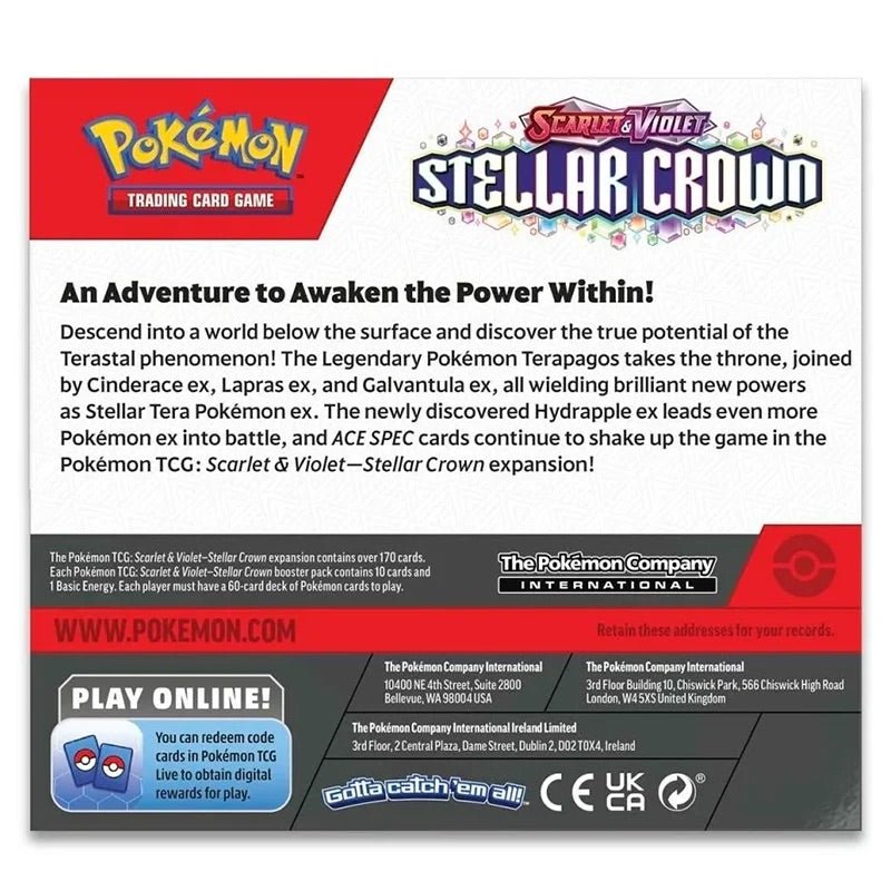 Pokemon - Scarlet & Violet - Stellar Crown - Booster Box - My Store