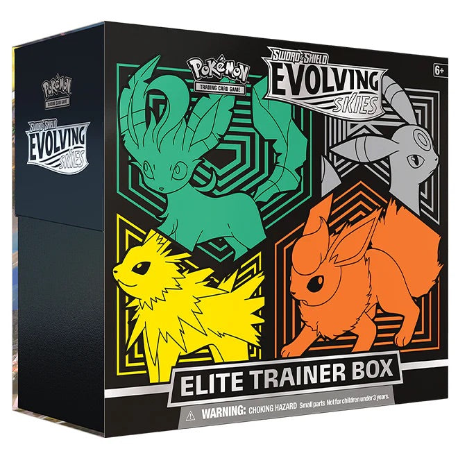 Pokemon - Sword & Shield - Evolving Skies Elite Trainer Box - Leafeon, Umbreon, Jolteon & Flareon - My Store