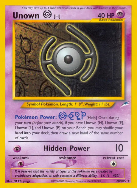Pokémon Neo Destiny Non-Holo Singles