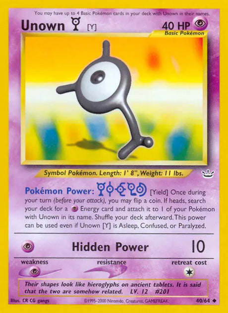 Pokémon Neo Revelations Singles
