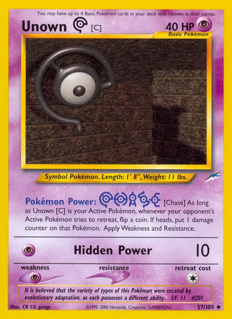Pokémon Neo Destiny Non-Holo Singles