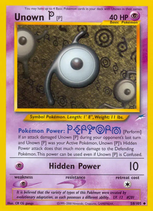 Pokémon Neo Destiny Non-Holo Singles