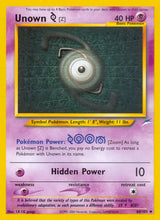 Pokémon Neo Destiny Non-Holo Singles