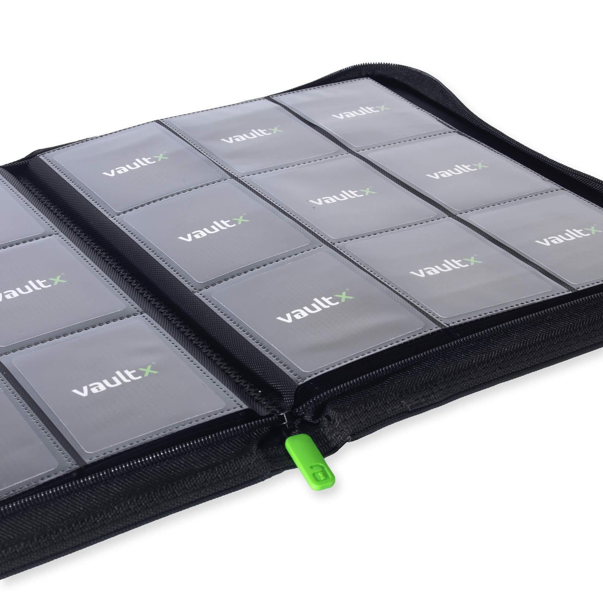 Vault X - 9-Pocket Exo-Tec® - Zip Binder - Black - My Store