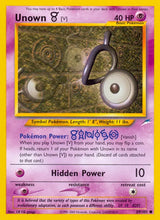 Pokémon Neo Destiny Non-Holo Singles