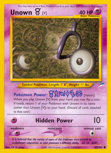 Pokémon Neo Destiny Non-Holo Singles