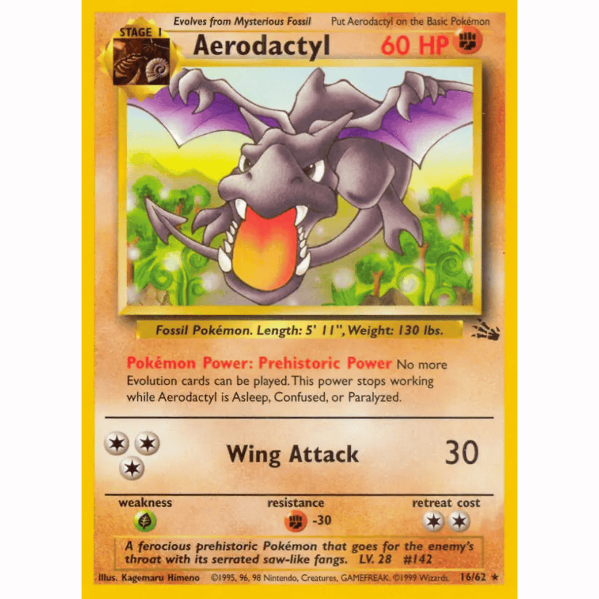 Pokémon - Fossil Non-Holo - Singles
