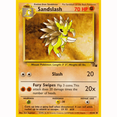 Pokémon - Fossil Non-Holo - Singles