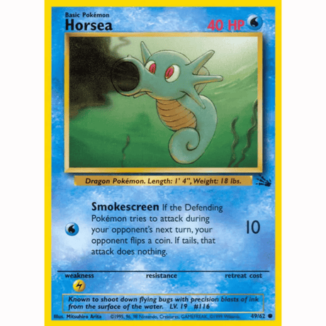 Pokémon - Fossil Non-Holo - Singles
