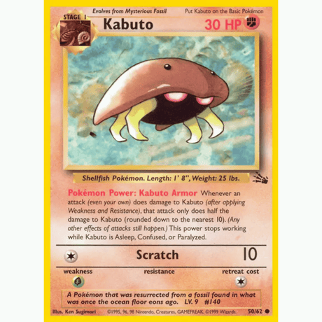 Pokémon - Fossil Non-Holo - Singles