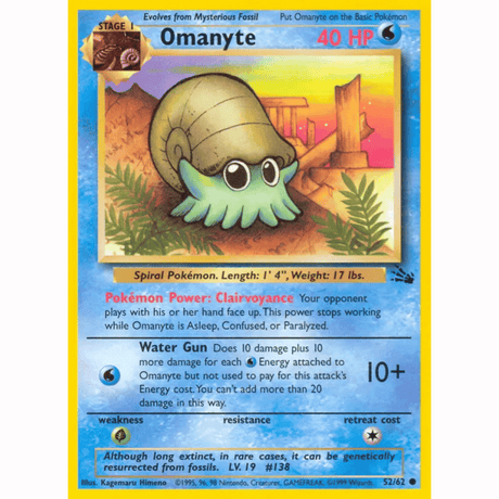 Pokémon - Fossil Non-Holo - Singles
