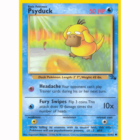 Pokémon - Fossil Non-Holo - Singles